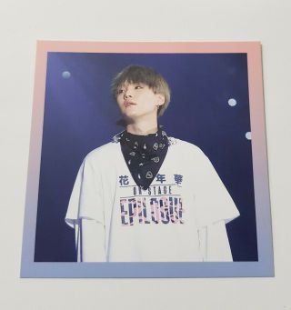 2016 Bts Live On Stage : Epilogue Concert Dvd Suga Photo Card Only