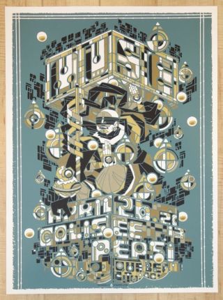 2013 Muse - Montreal Iii Silkscreen Concert Poster By Guy Burwell