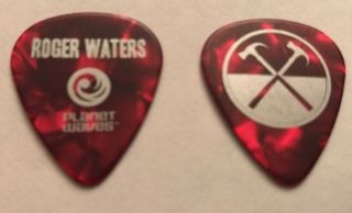 Roger Waters The Wall Red Pearl Guitar Pick 2012 Tour Pink Floyd