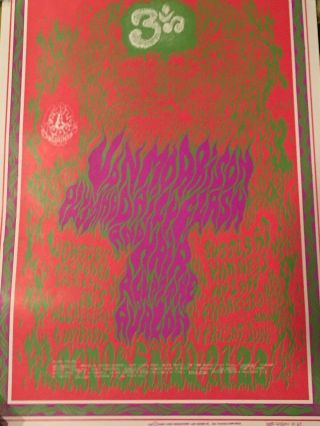 1967 Psychedelic Rock Poster Van Morrison Fd88