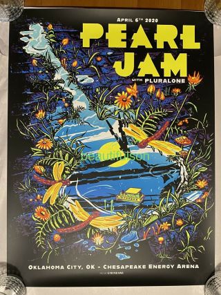 Munk One - Pearl Jam Oklahoma City Show Edition Poster Print Eddie Vedder