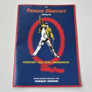 The Freddie Mercury Tribute Concert Official 1992 Programme Book Queen