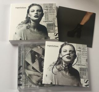 Taylor Swift Reputation (signed Autographed) 2017 Cd Album,  Slipcase & Poster