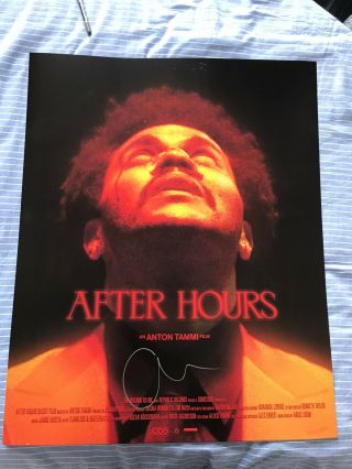 The Weeknd Signed Poster - After Hours 24x39 Inch Exclusive To Promote The Cd