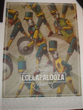 Lollapalooza Fest 2017 Marching Poster 18 X 24 Chicago Grant Park