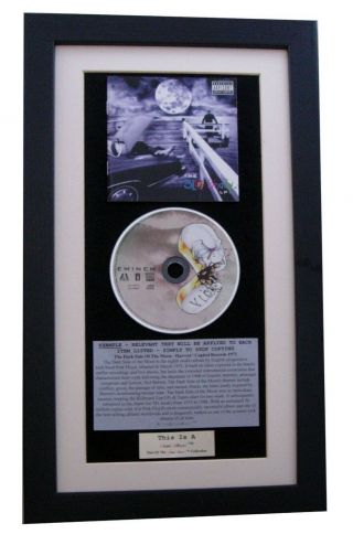 Eminem Slim Shady Lp Classic Cd Album Gallery Quality Framed,  Express Global Ship