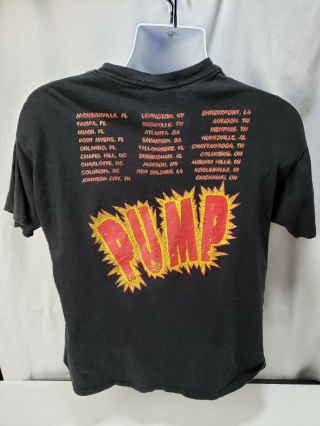 Vintage Aerosmith Aero Force One Rock Band T - Shirt Size XL Pump Tour 3