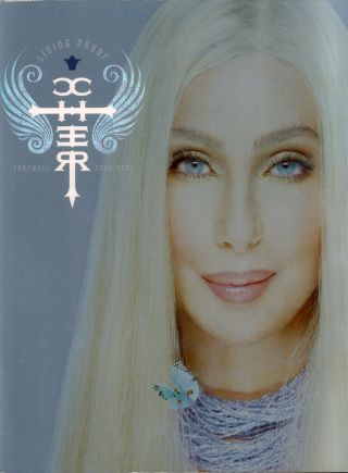 Cher 2005 Living Proof Farewell Tour Concert Program Book / Ex 2 Near