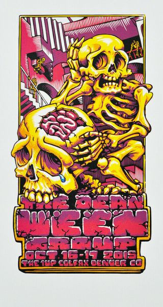 Dean Ween Group - Artist Proof - 2015 - Denver - Aj Masthay - Tour Poster