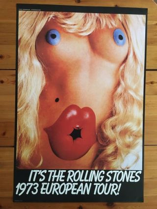 Rolling Stones,  European Tour,  1973,  Photo By David Thorpe,  Authentic 2006 Poster