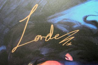 Lorde Signed Autographed 12x12 MELODRAMA Litho Lithograph Beckett 3