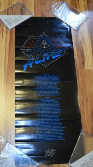Daft Punk Alive 2006 / 2007 Tour Date Poster