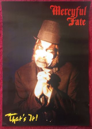 Mercyful Fate King Diamond That’s It Promo Poster Vicious Rumors