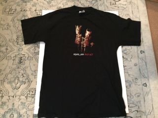 2003 Pearl Jam Riot Act Tour Shirt Size Large Grunge