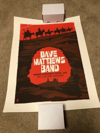 2008 Dave Matthews Band Poster West Valley Utah 8/27/2008