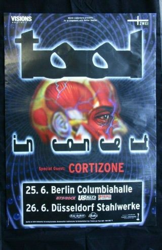 2001 German Rock Roll Concert Poster Tool With Cortizone