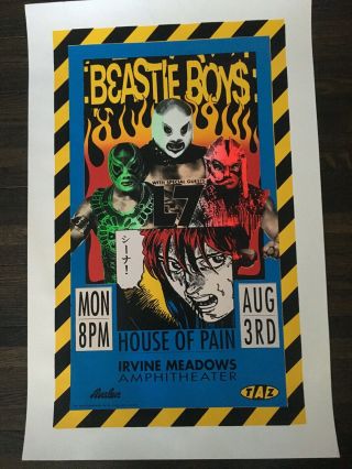 Beastie Boys Concert Poster Designed By Taz