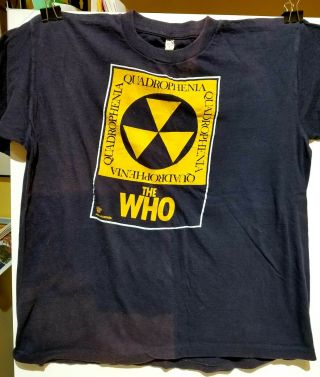 The Who - 1973 Quadrophenia / Fallout Shelter T - Shirt Large