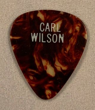 The Beach Boys " Carl Wilson " Faux Tortoise Guitar Pick - 1990 