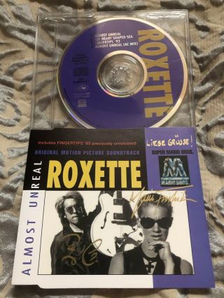 ‘almost Unreal’ Roxette Signed Cd Per & Marie
