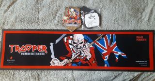 Iron Maiden Trooper Beer Bar Runner,  Plastic 3d Pump Badge,  Clip Beer Mats
