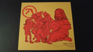 Rare Aphex Twin Gold Mini Print Jermaine Rogers Afx Day Night Houston Poster