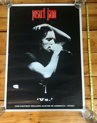 Pearl Jam / Eddie Vedder Vs.  Poster 34 " X 24 " Rare Promo