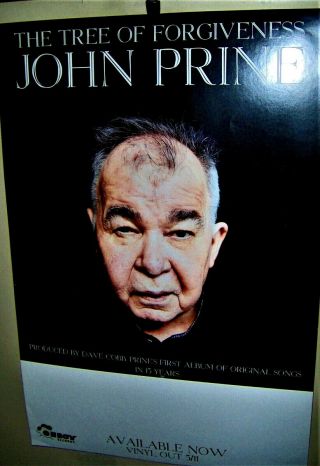John Prine Tree Of Forgivness Promo Poster Oh Boy Records Very Cool