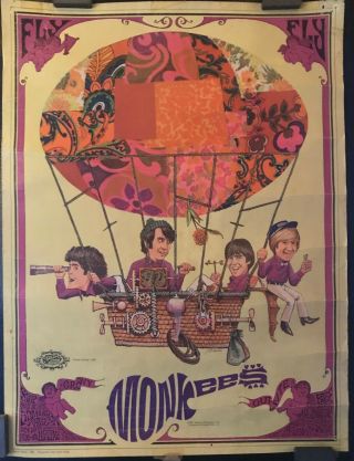 The Monkees Poster 1967 Sparta Graphics Poster Raybert Productions Fly