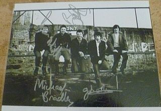 The Undertones Rare Signed By 4 10 " X 8 " Black And White Promo Shot