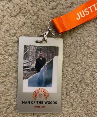 Justin Timberlake Man Of The Woods Tour Vip Lanyard