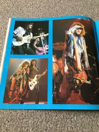 Bon Jovi Slippery when wet Tour Of The World Programme and Ticket Stub 1986 3