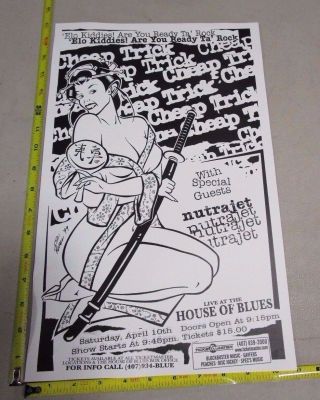 1999 Rock Concert Poster Trick,  Nutrajet Greg Reinel Stainboy Geisha