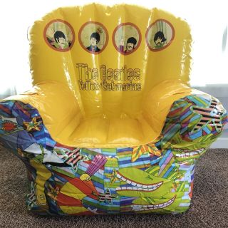 The Beatles 1999 Yellow Submarine 30th Anniversary Inflatable Chair Collectible