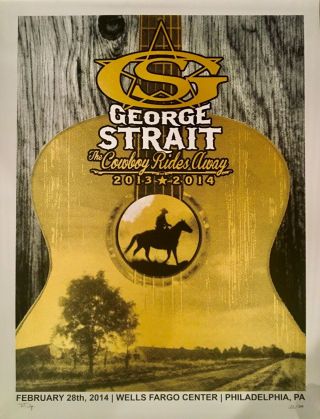 George Strait - The Cowboy Rides Away Tour - Philadelphia - 18x24 Print