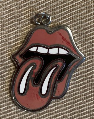 1971 Rolling Stones “licks” Medal In Off Pink Cloisonné Enamel Only One