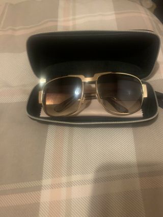 Elvis Brown Nautica Sunglasses Brown Lenses Gold Frame Not Jumpsuit