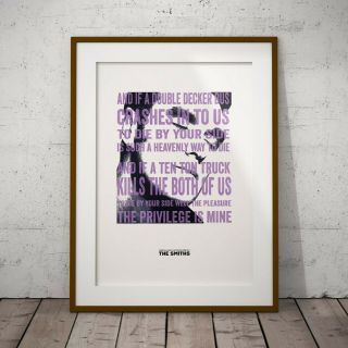 Morrissey There Is A Light Three Print Options Or Framed Poster Smiths Exclusive