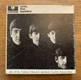 The Beatles: With The Beatles Mono Reel To Reel Tape 3/14 Ips Twin Track Mono
