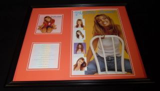 Britney Spears Framed 1999 Baby One More Time Cd & Poster Display