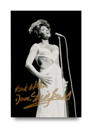 Dame Shirley Bassey Signed 6x4 Photo Goldfinger Autograph Memorabilia,