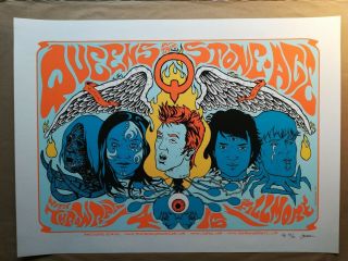 Queens Of The Stone Age 2005 Concert Poster - San Francisco - Jermaine Rogers Ap