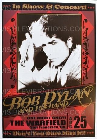 Bob Dylan Concert Poster San Francisco 2010