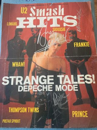 Depeche Mode Signed Smash Hits Cover 1984