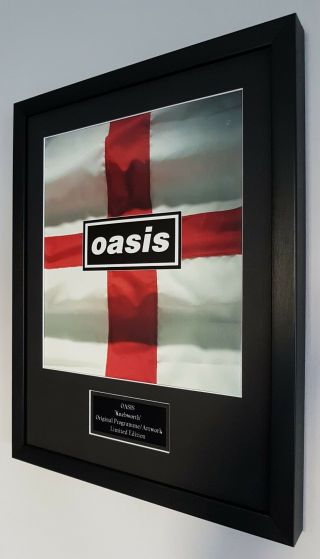 Oasis Framed Knebworth Programme - Plaque - Certificate - Liam Gallagher Rare