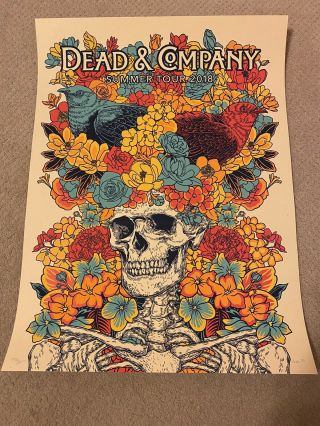Dead And Company 2018 Summer Tour Vip Poster Signed John Vogl