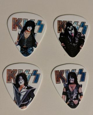 Kiss Eotr 2020 Guitar Pick Set Of 4 Individual Photos End Of The Road