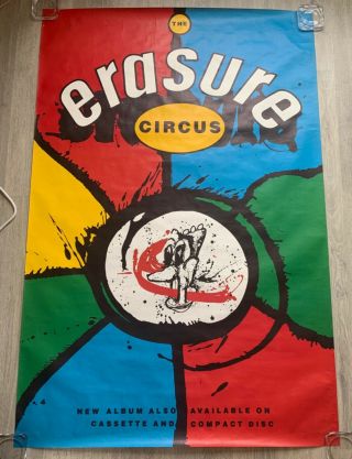 Erasure The Circus Album Poster Uk Promo 60 X 40 Mute 1987