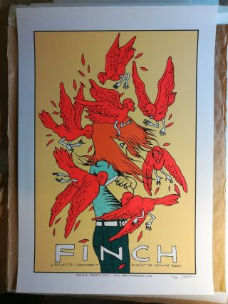 Finch 2004 Concert Poster - Houston,  Tx - Jermaine Rogers S/n