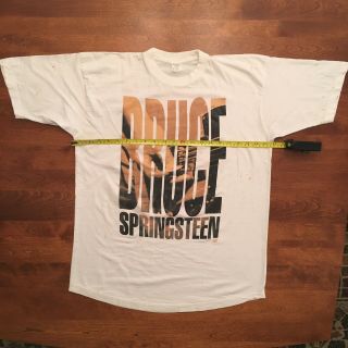 Bruce Springsteen : Vintage 1993 European Tour Shirt Xl,  Ticket Stub